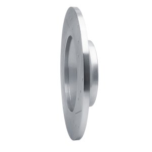 Audi Q3 Brake Rotor (1) - Rear Left - R1 Concepts - Drilled & Slotted - Silver - `16-`25